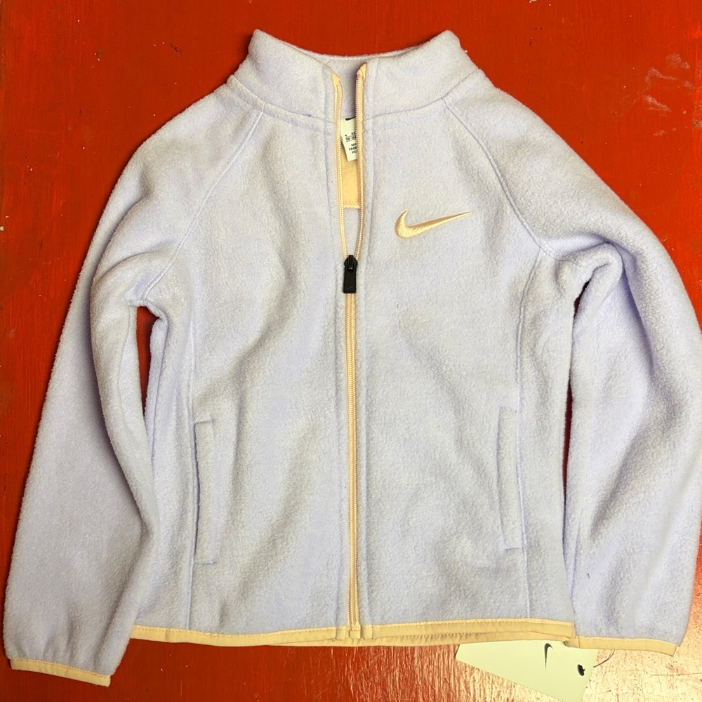 Nike Lavender Fleece Jacket with Pink Accents